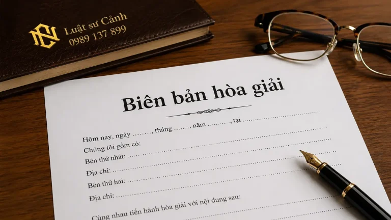 Biên bản hòa giải tranh chấp đất đai