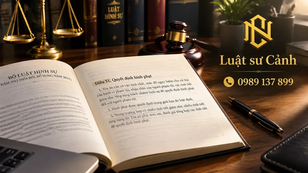Khoản 1 điều 51 bộ luật hình sự